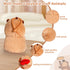 Backpack SASBSC Cute Capybara Plush Keychain Stuffed Animal Pendant for Back to School Gifts, Charm, Desk Decor