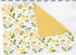Summer 30x40 Lemons Baby Blankets for Girl Boy Lemon Branch Leaves Flowers Soft Mink Dotted Backing Double Layer