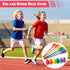 38 Pack Outdoor Games - Potato Sack Race Bags for Kids and Adults, Egg Spoon Relay, 3 Legged Race Bands