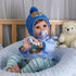 Aori Reborn Baby Dolls Boy, 22 Inch Realistic Lifelike Newborn Baby Doll with Teddy Toy and Accessories
