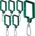 Dunzy 6 Pcs Heavy Duty Swing Hangers with Snap Hooks for Outdoor Playground, Metal Swing Set Attachments