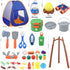 MITCIEN Kids Camping Toys Set with Tent, Outdoor Camping Toys for Toddlers Boys Girls Age 3-6