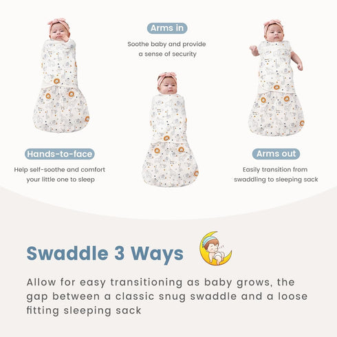 1.0 100% 6-12 ZIGJOY Sleep Sack Swaddle Tog Baby Wearable Blanket Cotton Baby Swaddle Blanket for Newborns Months