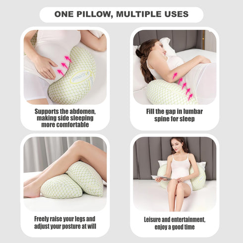 YZCCtixi Pregnancy Pillow for Women - Maternity Pillow for Back Pain Relief & Full Body Support, Soft Sleeping Pillow