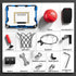 Indoor Basketball Hoop for Kids - Over The Door Mini Hoops with LED Light, Scoreboard & 4 Balls, Gifts for Ages 5-12