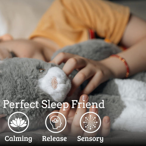 Weighted Stuffed Animals - 3.5lb Microwavable Unscented Plush for Menstrual Cramps and Stress