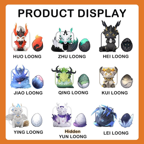 BEEMAI 1PC Mythical Beasts Administration Together with Loong Series Blind Box Figures, Random Design Cute Figures