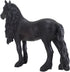 MOJO Hand Painted Friesian Gelding Realistic Equestrian Horse Club Toy Figurine, Black