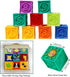 Kingtree Baby Blocks, 9PCS Soft Squeeze Building Blocks Stacking Toys for 6+ Months Babies, Educational Set