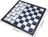 Folding Magnetic Travel Checkers Board Game Set - Family Educational Toys for Kids and Adults