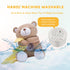 BEREST Rechargeable Baby Sleep Soother Bear, Nursery Decor Night Light Projector, Mom's Heartbeat Cry Sensor Lullabies