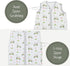 100% Organic Cotton Baby Sleep Sack, 0.5 TOG Lightweight, 2-Way Zipper Toddler Sleep Sack for 12-18 Months