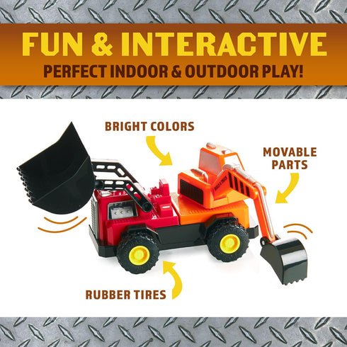 Magnetic Build-A-Truck Construction Toy Play Set, 5 Pieces