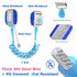 Zooawa Toddler Leash, Anti Lost Wrist Link with Magnetic Lock for 2-4 Years Old Boys Girls - Blue