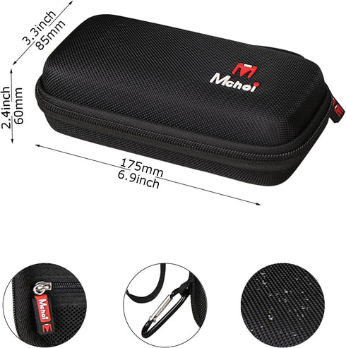 Mchoi Hard Case for Beijue 16 Bit Handheld Games, Waterproof Shockproof Protective Case, Black