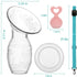 3.04oz/90ml Bumblebee Manual Breast Pump with Breastfeeding Milk Saver Stopper& lid in Gift Box Food Grade Silicone bpa