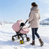 Winter Baby Car Seat Cover, Carseat Cover with Plush Sherpa Fleece Lining, Infant Car Seat Canopy with Peeping Window