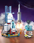 Set, 4 6-12, 424 City Space Launch Center Building Rocket Launchpad Building Kit with Astronaut Minifigures for STEM