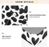CZXW 52" 28" Cow Print Black White Crib Sheets Fitted x Natural Cotton Soft & Breathable for Baby Crib Mattress