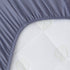 Biloban Crib Sheets Fitted, 2 Pack - Neutral Toddler Bed Sheets for Baby Boys and Girls, Grey & Aqua, 52”X 28”