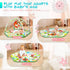 Mat,Tummy 6 0-12 lulunemo Baby Play Time Mat with Detachable Toys-Activity Gym for Visual, Auditory & Motor