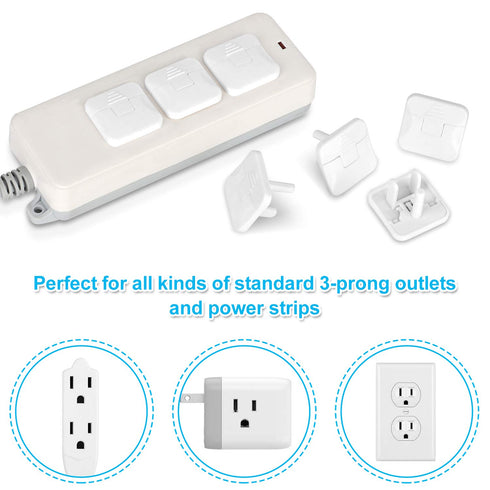 Mom's Choice Gold Awards Winner, Outlet Covers with Hidden Pull Handle, Baby Proofing Plug Covers, 45 Pack