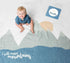lulujo Baby’s First Year Milestone Blanket and Card Set | 40in x 40in, I Will Move Mountains