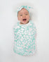 Set 3 Marquisette SwaddleDesigns SwaddleLite, of Swaddle Blankets, Premium Cotton Muslin, SeaCrystal Lush Lite