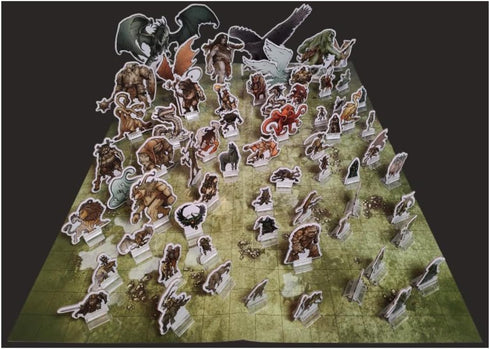 Free League Publishing: Dragonbane Monsters Standee Set - RPG Accessory with 64 Full-Color Cardboard Characters