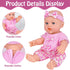 12 Inch Backpack Accessories,12" Set 3+ UZIDBTO Baby Dolls with Carrier Can Store Doll Clothes and Reborn Baby Doll