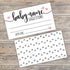 50 Sweet Heart Baby Name Suggestion Cards for Baby Shower