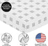 Sweet Jojo Designs Fitted Baby Crib Sheets (White and Black Boho Mudcloth) for Boys and Girls, Infant Nursery, Toddler
