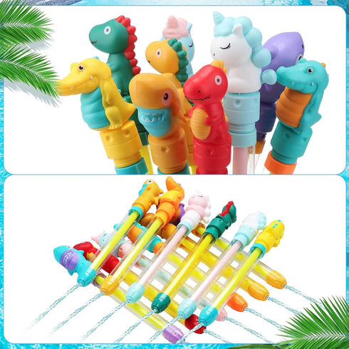 Leyndo 26 Pcs Water Guns Bulk, 14.9'' Summer Water Squirters for Kids Outdoor Swimming Pool Games