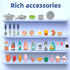 Playset 3-5 40+ Set 4-8, Doloowee Kids Kitchen - Kitchen Toy for Toddlers with Accessories, Toy Kitchen for Kids Ages