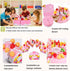 38 PCS DIY Cutting Birthday Party Cake Toy Set - Pretend Play Kitchen Food Toys, Pink/Blue Cut Cake Toys for Girls Boys