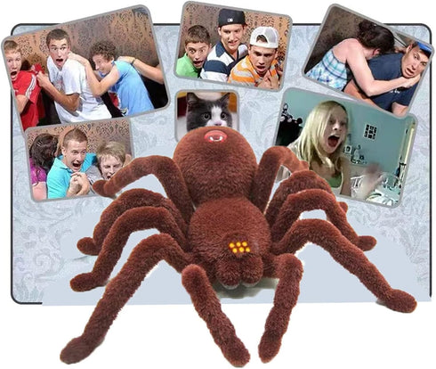 New Remote Control Scary Creepy Realistic Spider 2 Channel Infrared RC Model Toy Gift for Kids