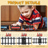 Liliful 12 Pcs Train Track Accessories with 24 Snap Buttons for Boys and Girls, Railroad Building Toy