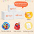 30 Pack JoyCat Tic Tac Toe Party Favors for Kids, Felt Travel Board Games with Storage Pouch, Classroom Prizes, Goodie