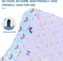 GATHINESS 5pcs Cotton Burp Cloths for Newborn, Soft Absorbent Burping Cloth Washcloths, Unisex Printed Cotton Feeding