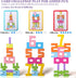 WISBOOK 20PCS Counting 3+ Wooden Number Building Blocks, Montessori Toys Math Learning Toys for Kids Digital