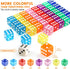 GWHOLE 40 Pieces 6-Sided Game Dice Set, 8 Translucent Colors for Board Games and Teaching Math