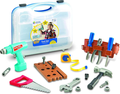Learning Resources Play Tool Set, Toddler Tools, 20 Pieces, Construction Toys for Kids, Ages 3+