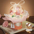 Flower Building Blocks Set with Dust-Proof Dome, Simulation Bouquet for Valentine's Day Home Decor