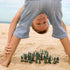 HAPTIME 100-Piece Green Toy Soldiers, 12 Poses Mini Army Men for Pretend Play