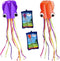 Hengda Kite Software Octopus Flyer Kite with Long Colorful Tail for Kids and Adults, Easy to Fly