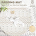 Tummy 6 12 Little Dove Time Mat with Toys, Macrame Baby Play Mat for Newborn, Baby Gym with Milestone Cards
