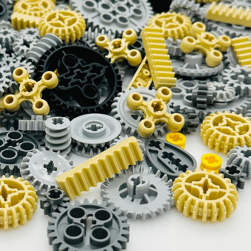 Miutrue Set 6yrs+ Technical Parts Wheels Gears Building Blocks Accessories Pieces kit Construction Toys for Kids