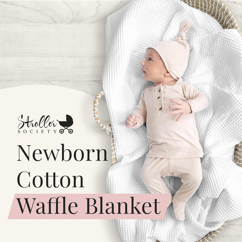 40 40 inches Stroller Society - Swaddles for Newborns & Toddlers, Soft Receiving Blankets Girl & Boy Can Use, Comfy