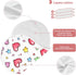 Set 1, Hearts and Stars Muslin Baby Burp Cloths of Super Soft & Absorbent Burping Rags, Cotton Burp Clothes Shower Gift