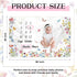 60" 40" 12 Nuanchu Baby Monthly Milestone Blanket Baby Girl Boy x Soft Fleece First Months Growth Chart Newborn